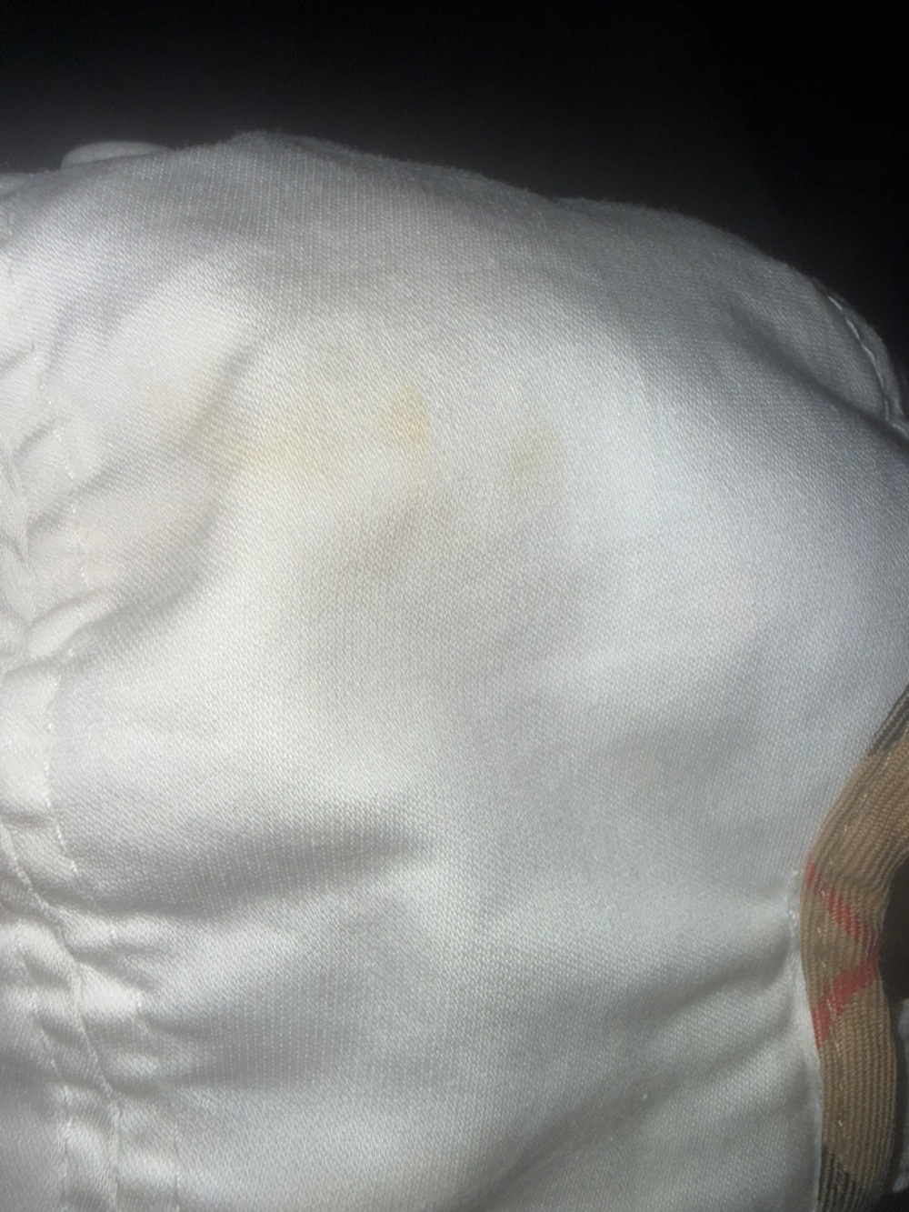 Burberry White Cotton Logo Cap - Picture 11 of 11